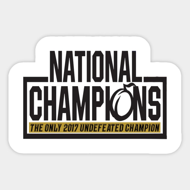 UCF 2017 National Champions Ucf Sticker TeePublic